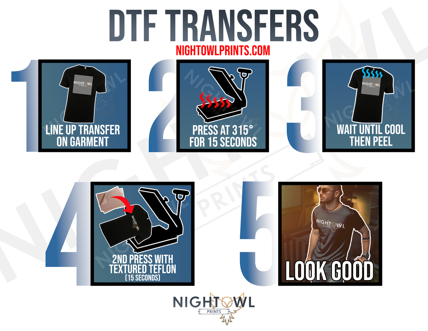 Custom DTF Transfers - File Ready