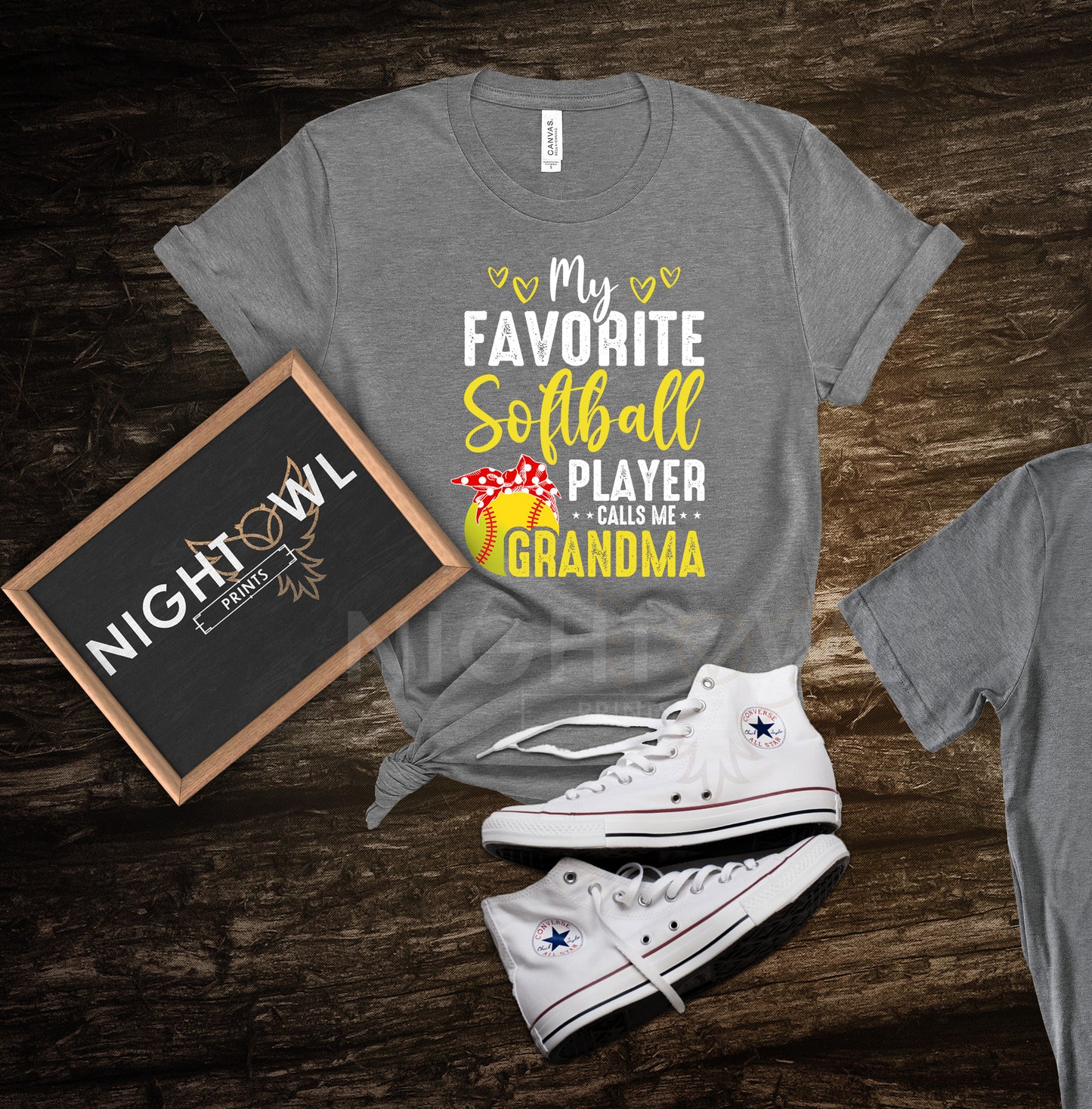 My fav softball player calls me grandma DTF Transfer.