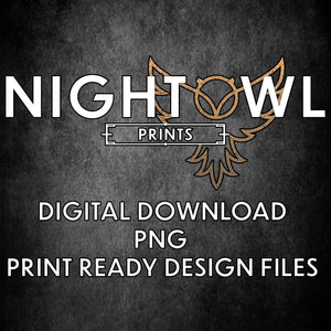 DIGITAL DOWNLOAD - PNG print ready design files