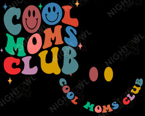 Cool Moms Club and Pocket DTF Transfer.