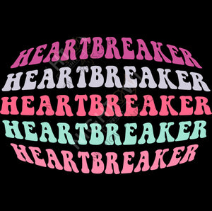 Digital Download file PNG. Heart Breaker hippie font. 300 DPI.  Print ready file.