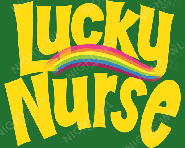 Lucky Nurse DTF Transfer.