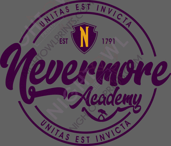 Digital Download file PNG. Nevermore Academy Purples . 300 DPI.  Print ready file.