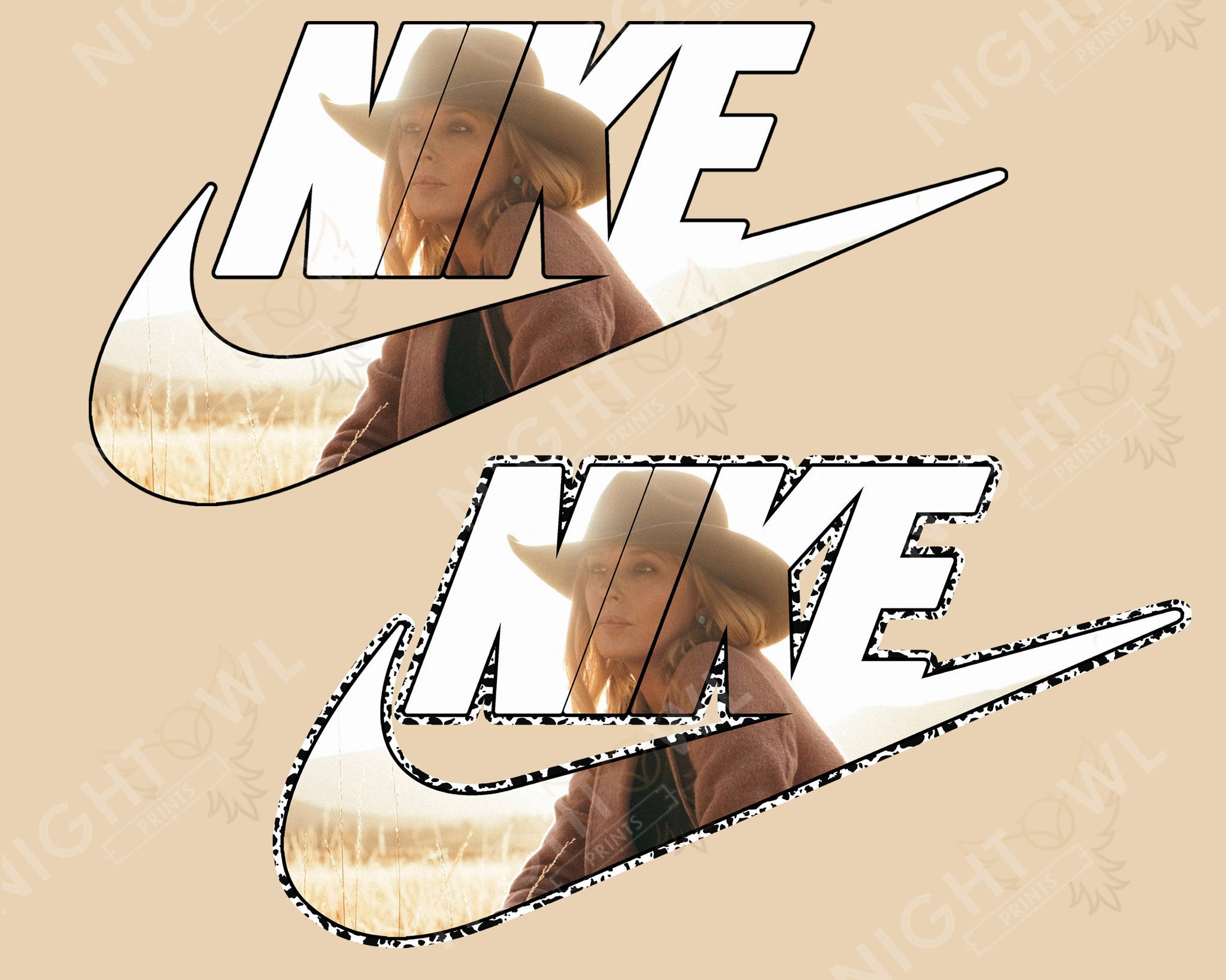 Digital Download file PNG. Nike Beth Yellowstone. 300 DPI.  Print ready file.
