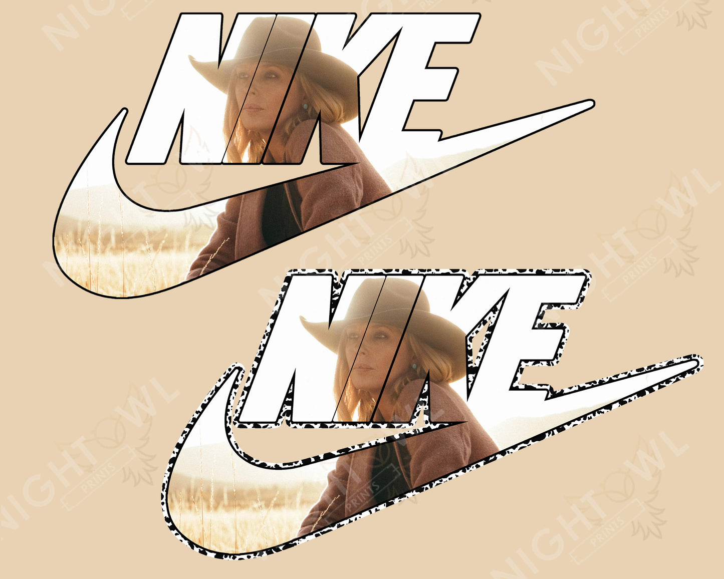 Nike Beth Yellowstone DTF Transfer.