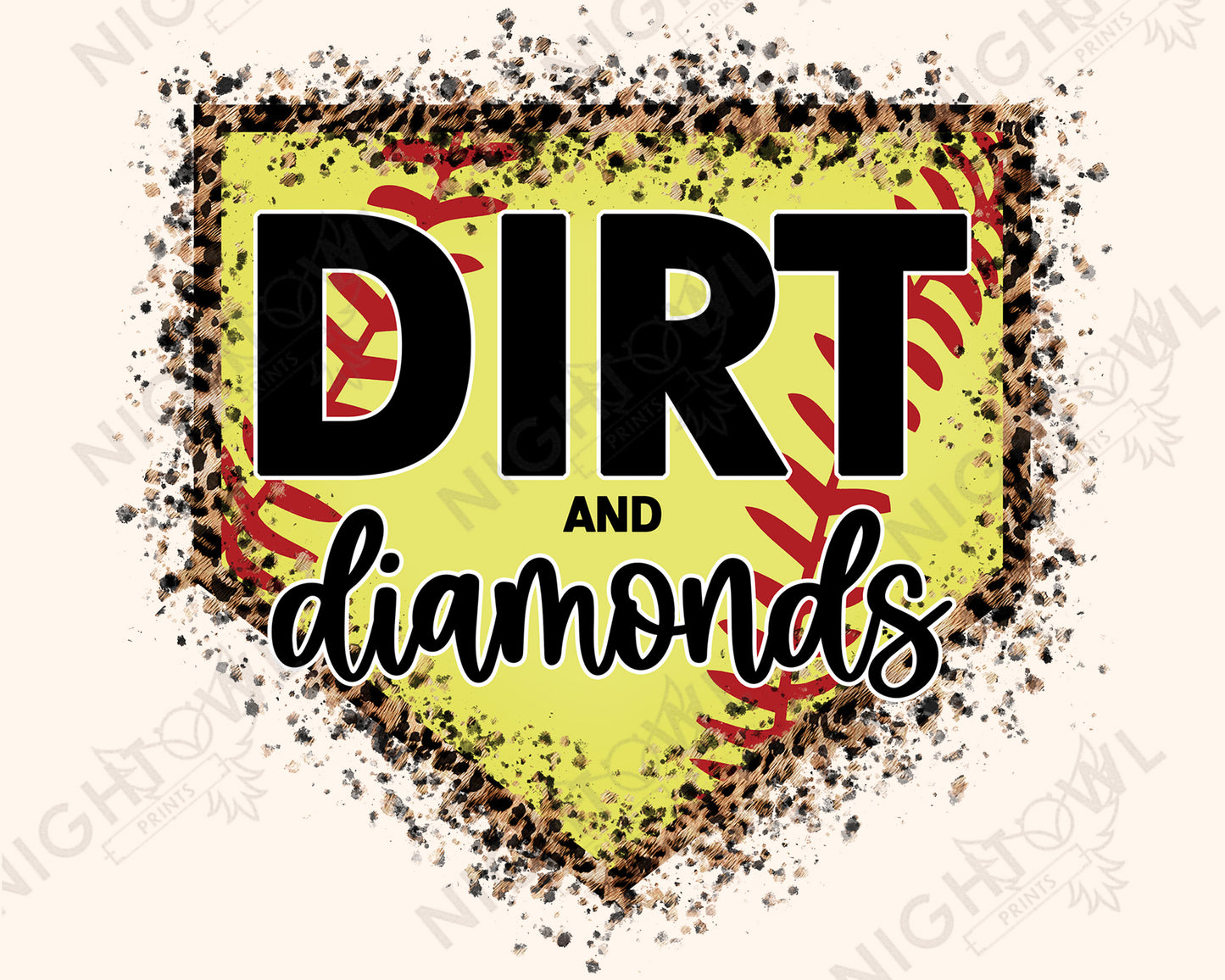 Dirt and Diamonds DTF Transfer.
