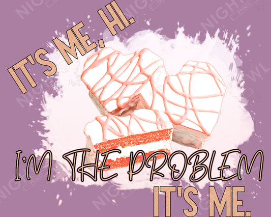 It's me hi, I'm the problem heart valentines cakeTransfer.