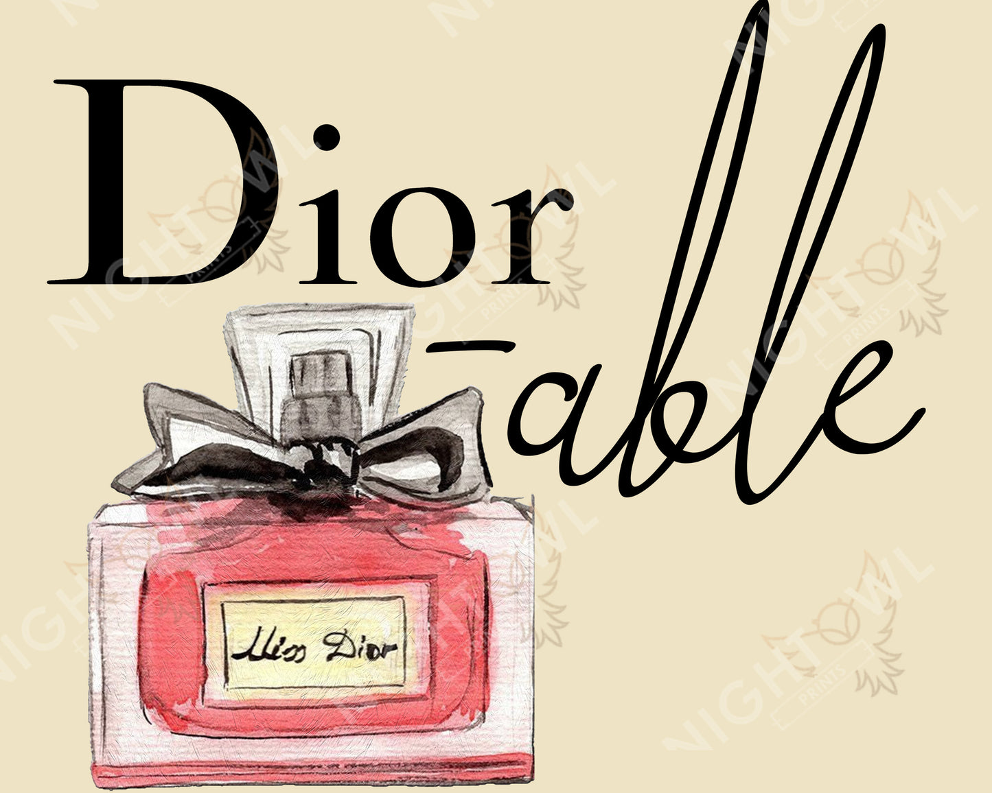Dior-able DTF Transfer.