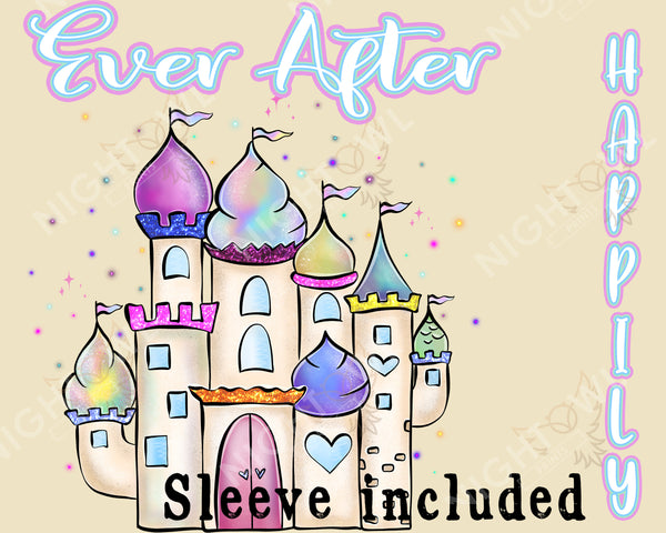 Digital Download file PNG. Happily Ever After 300 DPI.  Print ready file.