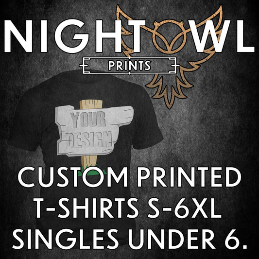 Custom T-shirt printing S-6XL Singles under 6